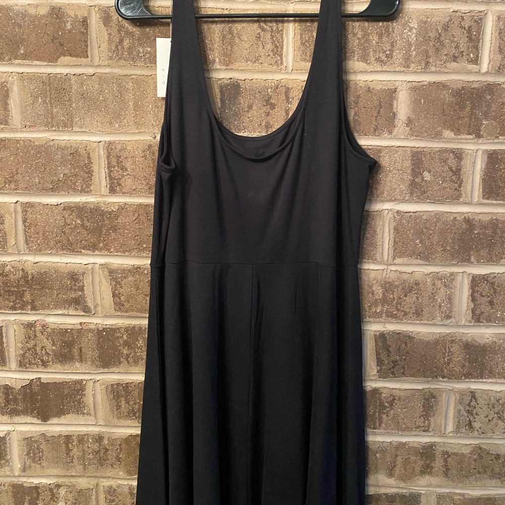 a new day Black Midi Cotton dress